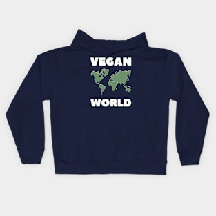 (Map of the) VEGAN WORLD Kids Hoodie